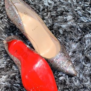 christian louboutin Rose Gold heels SoKate
